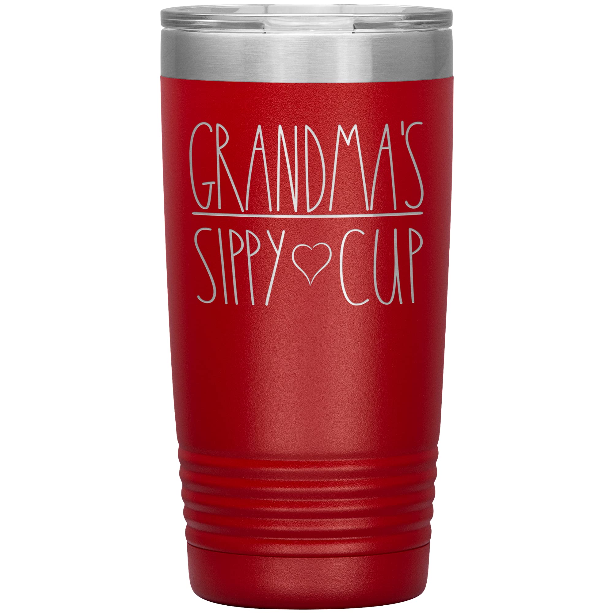 20oz Vacuum Insulated Tumbler with Lid - Leakproof Stainless Steel Travel Mug for Hot & Cold Drinks - Perfect Gift for Grandma, Birthday, Mother's Day (12 Colors, Red) - Ideal for Coffee, Tea, Water on the Go
