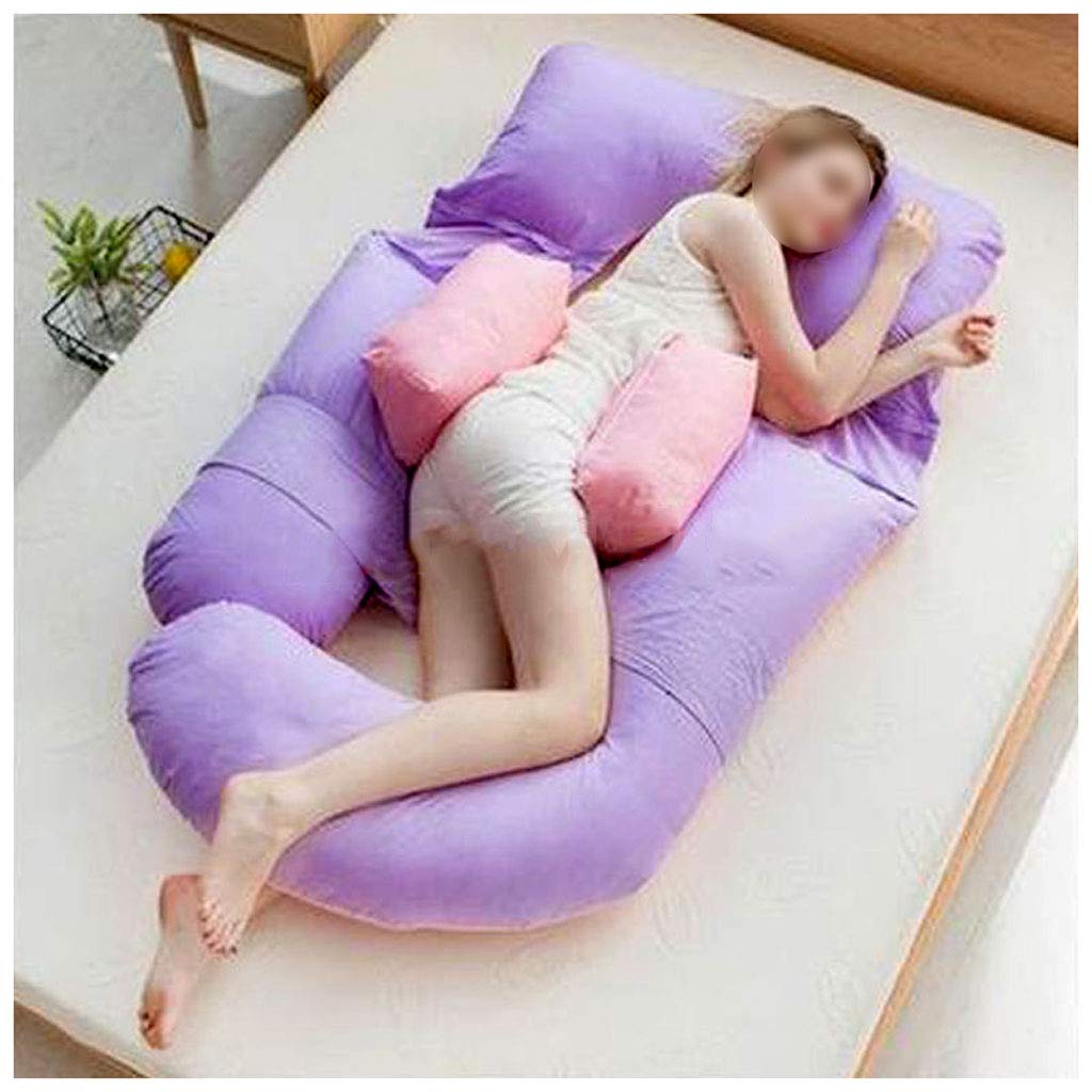 Premium Long-Staple Cotton Maternity Pillow - G-Shape Full Body Support for Pregnancy & Nursing, Detachable 165cm Back Bolster - Perfect for Side Sleeping, Back Pain Relief & Comfortable Breastfeeding