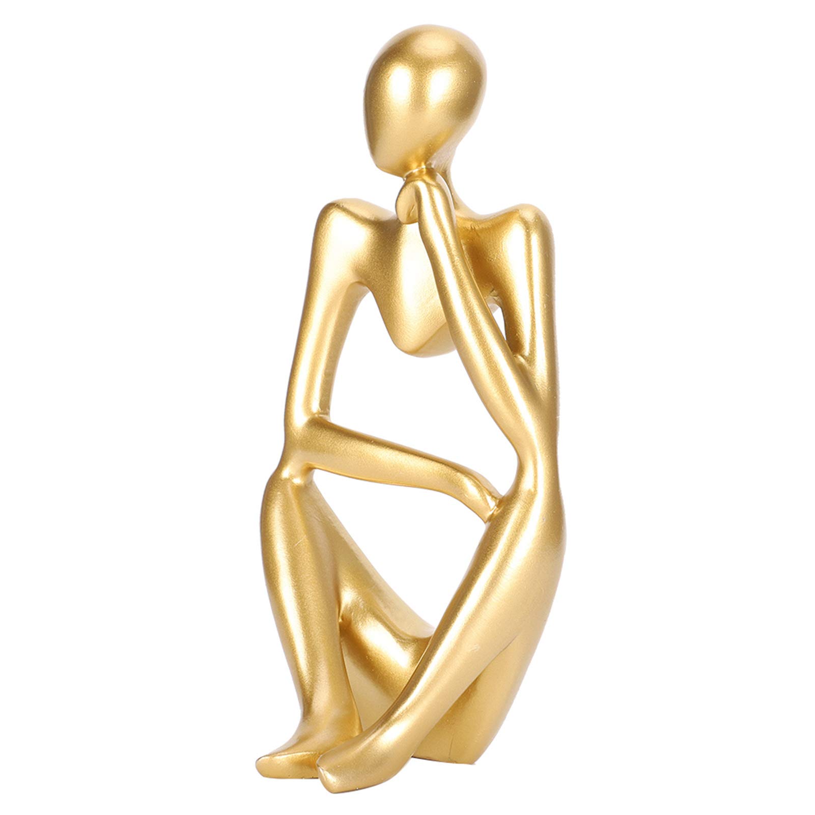 Zerodis Abstract Thinker Sculpture - Modern Desktop & Bookshelf Decor for Home Office, Living Room & Study - Minimalist Art Statue for Stylish Décor & Gift Ideas