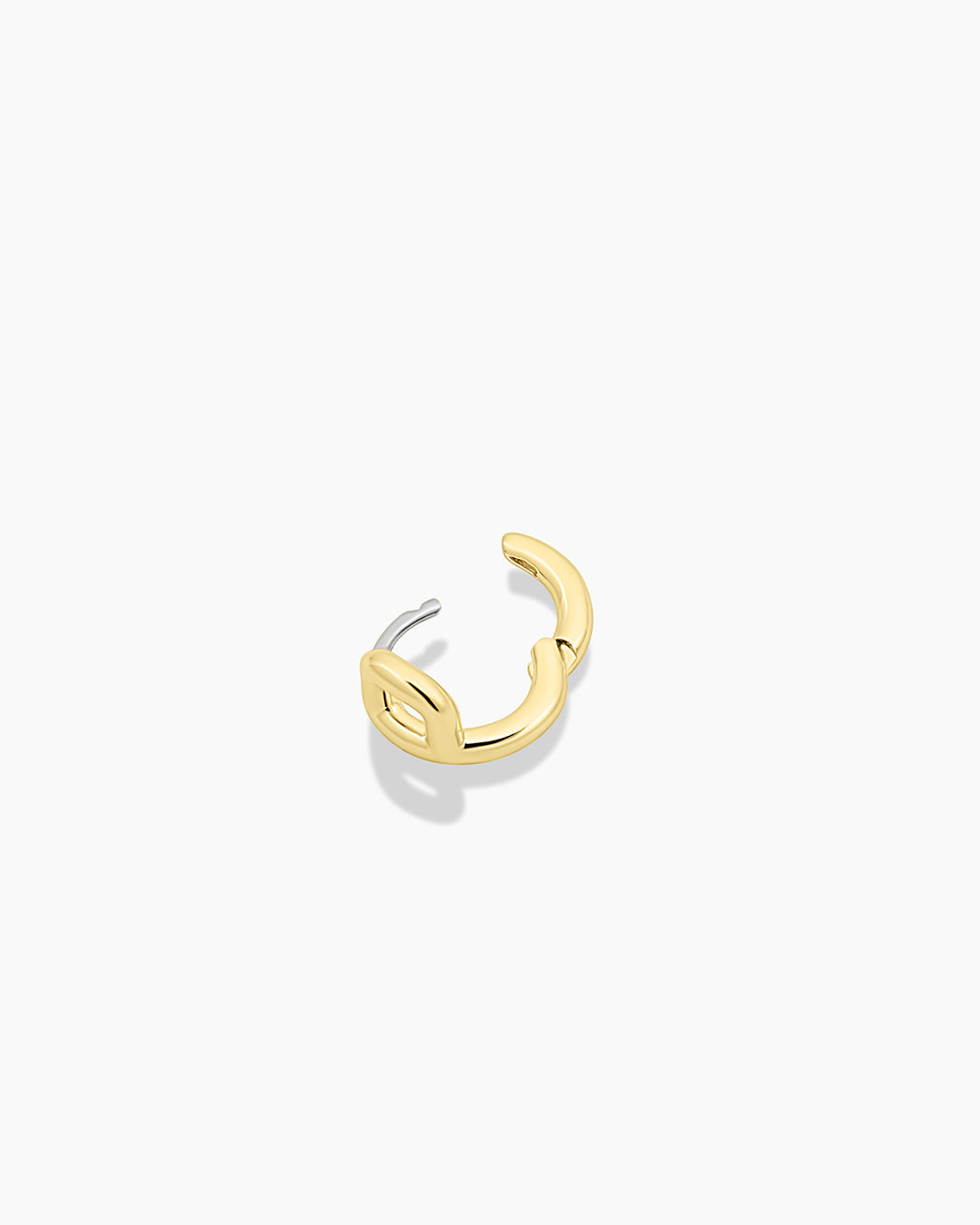 Alphabet Single Huggie Earrings - Gold Plated Initial Letter Studs for Women - Perfect for Everyday Wear, Gifts & Special Occasions