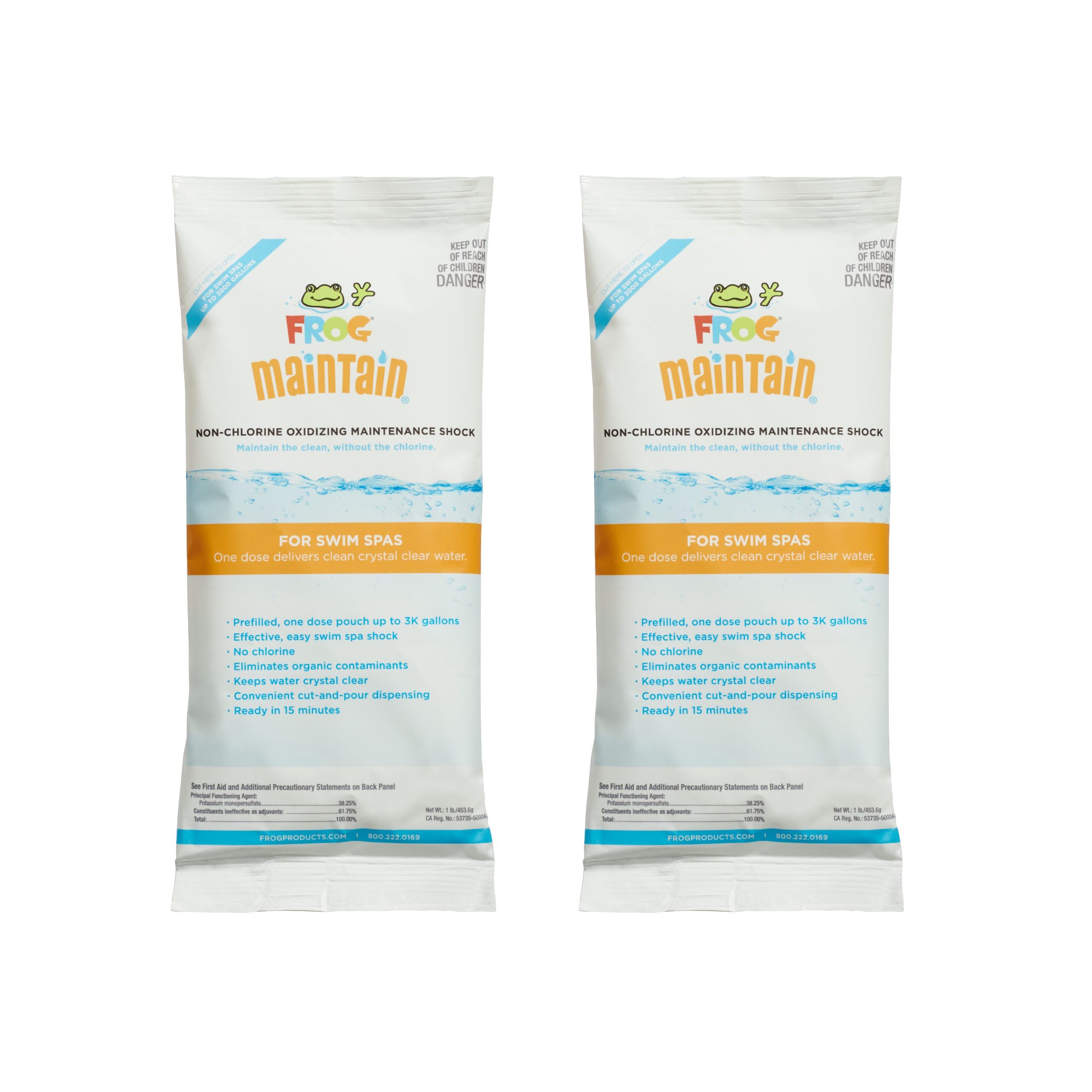 FROG @Ease Sanitizing System for Swim Spas - Complete Water Sanitizer with SmartChlor Replacement Cartridge & FROG Maintain | Easy Pool & Hot Tub Maintenance for Crystal Clear Water
