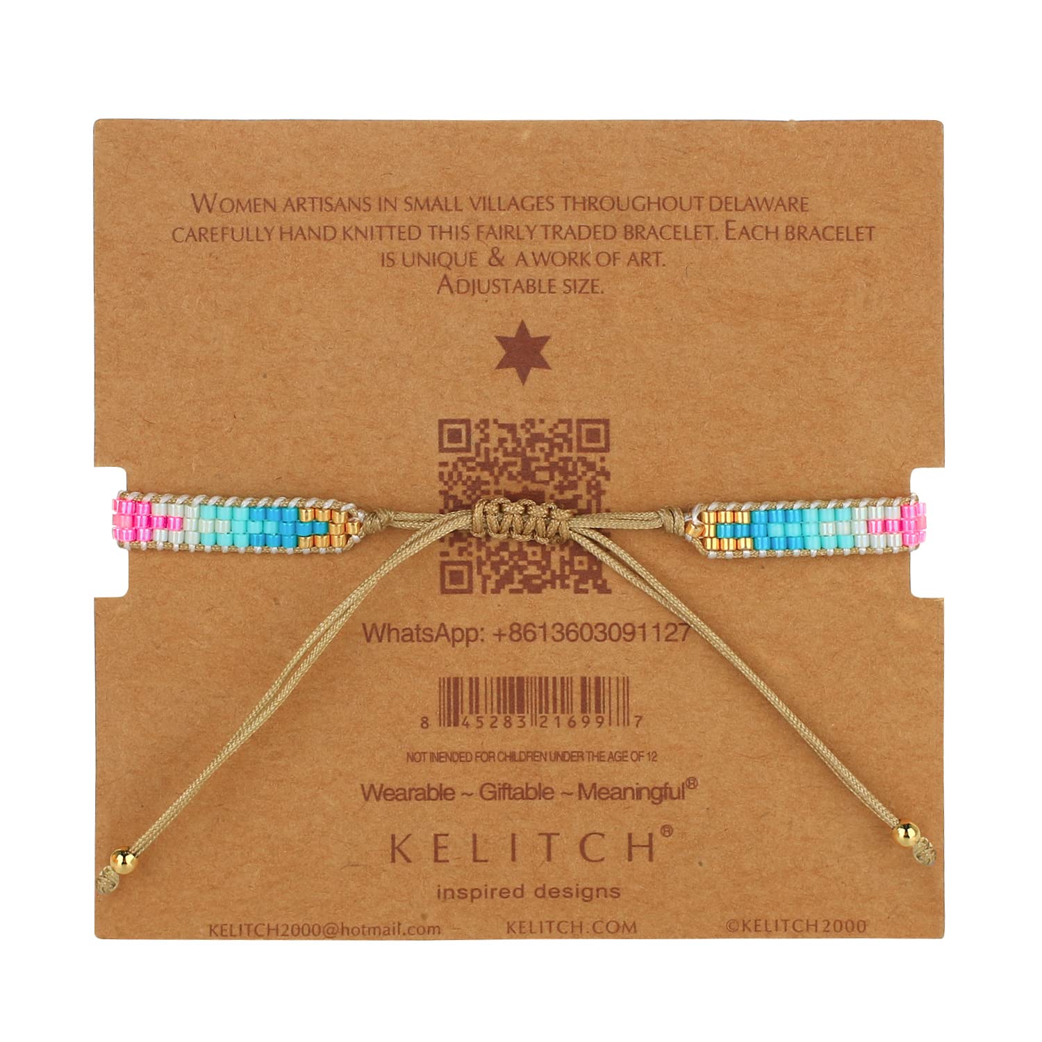KELITCH Miyuki Bohemian Friendship Bracelets - Rainbow Color Beaded Charm Bangle Jewelry for Women & Girls - Perfect for Gifts, Parties, and Everyday Boho Style