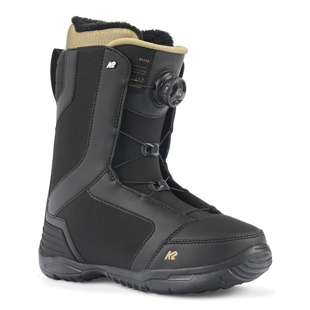 K2 Rosko Men's Snowboard Boots - Waterproof, Comfortable & Durable for All-Mountain Riding | Perfect for Freestyle, Park & Powder Snowboarding