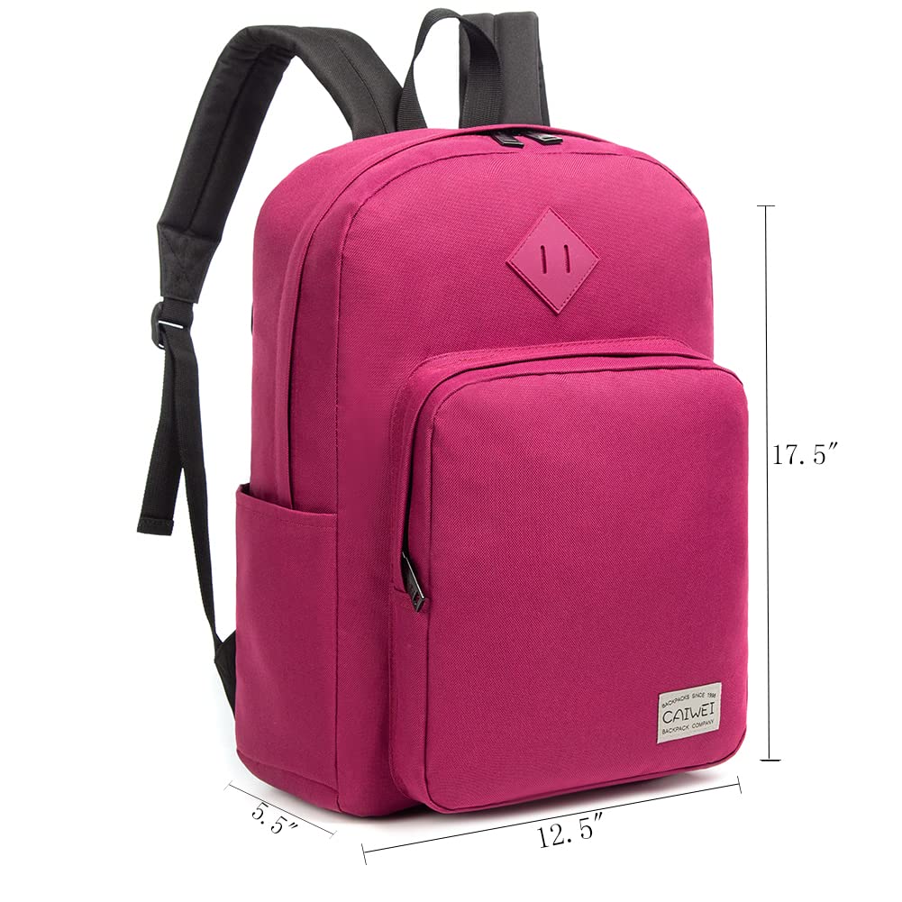 Classic Black School Backpack for College & Travel - Laptop Backpack for Boys & Girls