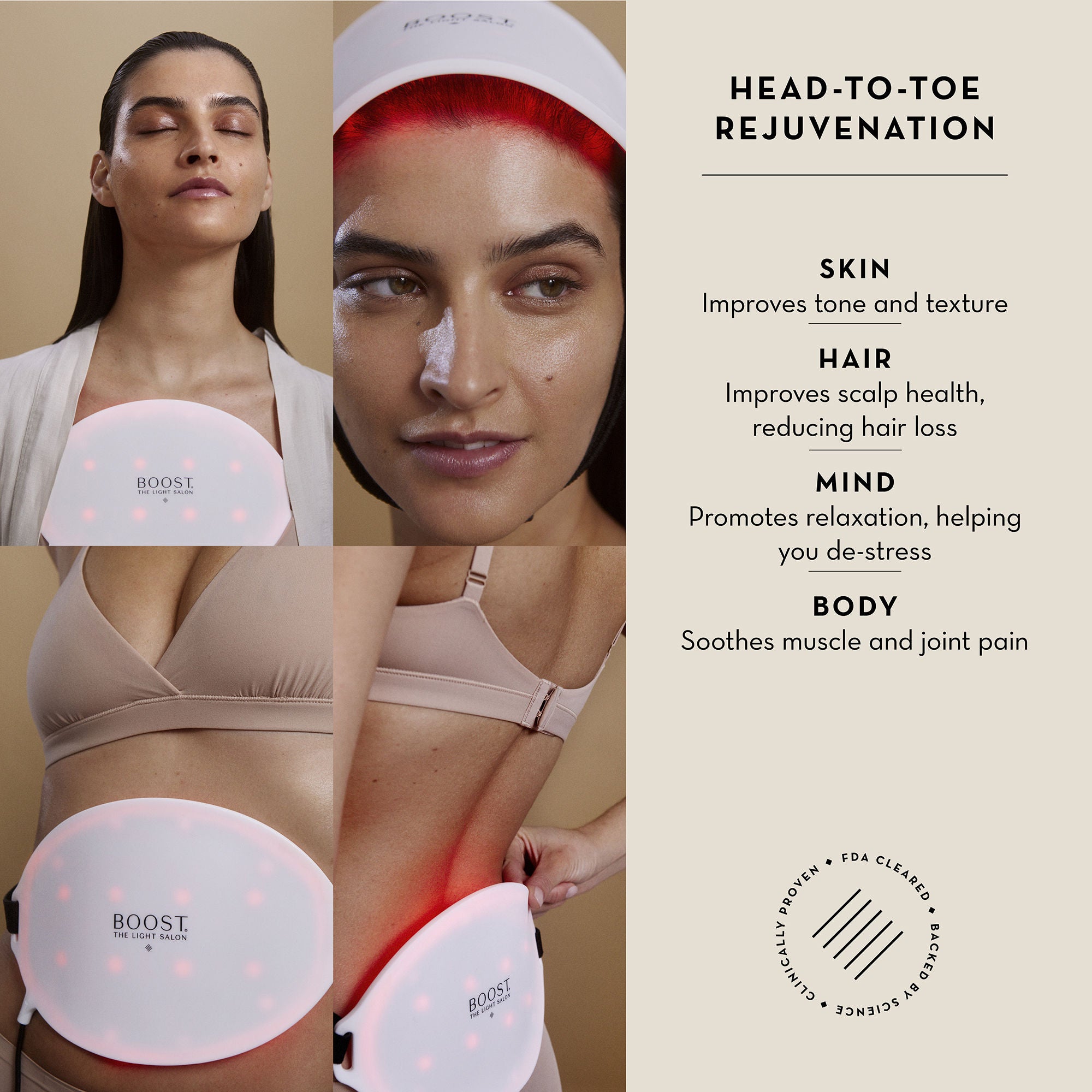 The Light Salon Boost LED Light Therapy Patch for Skin Rejuvenation & Anti-Aging | At-Home Facial Treatment for Wrinkles & Fine Lines | Perfect for Daily Skincare Routine & Spa Nights