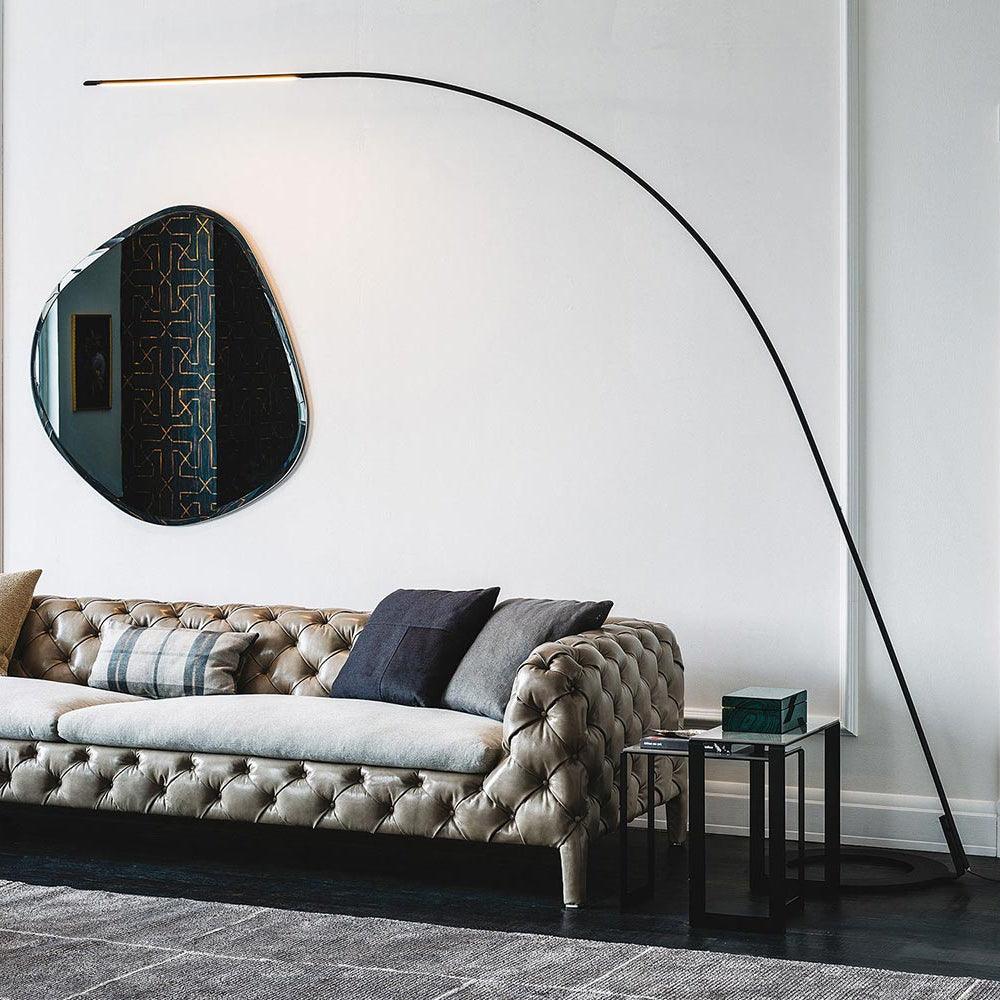 Modern LED Floor Lamp with Adjustable Brightness & Color Temperature - Perfect for Living Room, Bedroom, or Office Lighting