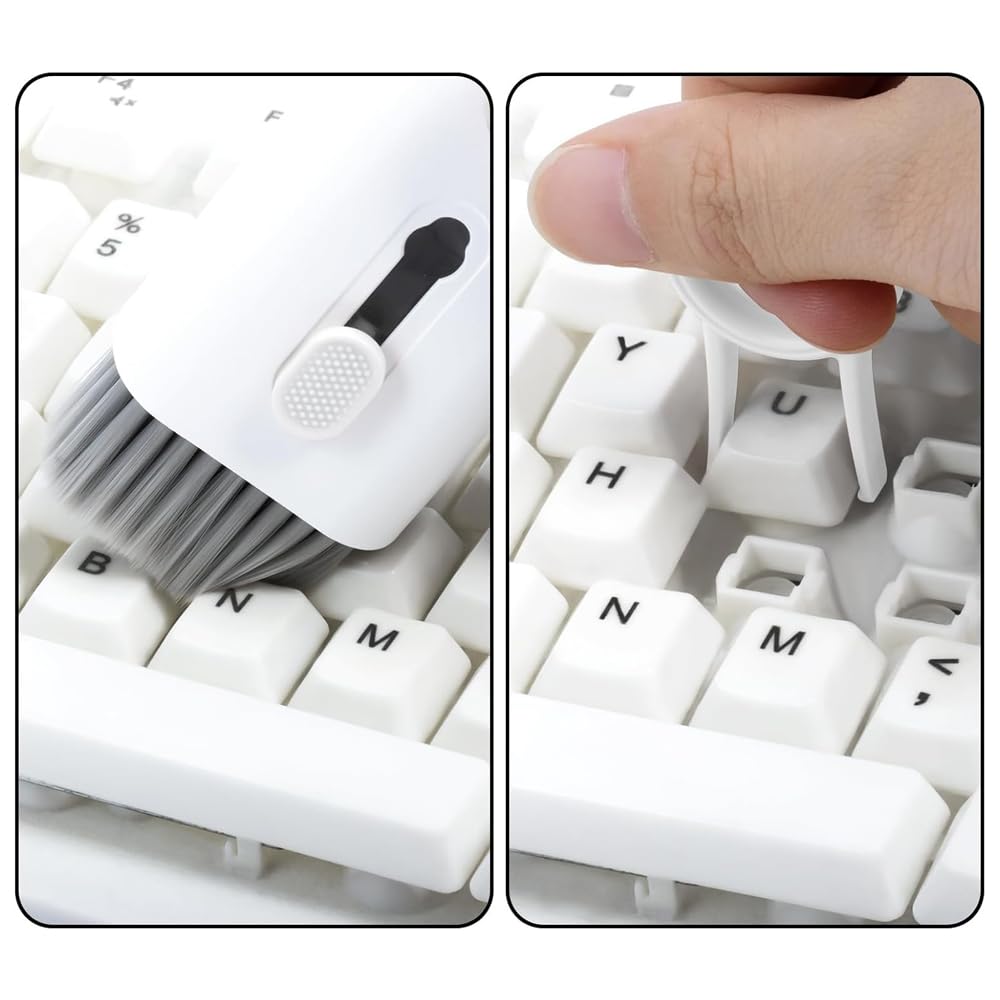 Professional Laptop Keyboard Cleaner Kit - Electronics Screen Cleaning Tool with Earbud Cleaner Pen & Camera Lens Pen - Perfect for MacBook, iPad, iPhone, Cell Phone & PC Monitor - Keep Your Devices Spotless for Work, Gaming & Entertainment