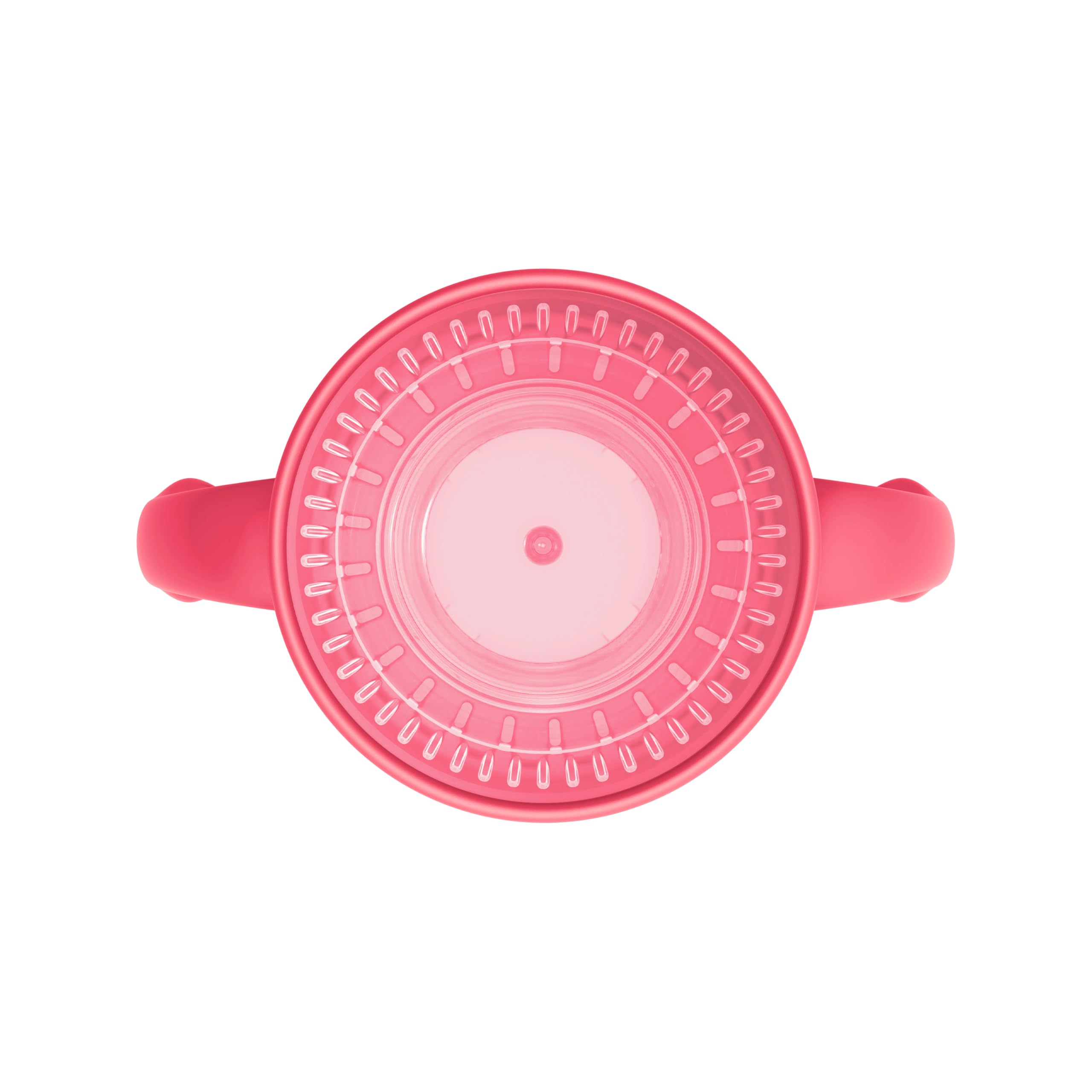 Dr. Brown's Milestones Cheers 360 Spoutless Sippy Cup with Handles - 7oz/200ml Leak-Proof Transition Cup for Babies 6+ Months - BPA-Free, Easy Grip Design (Pink) - Perfect for On-the-Go Feeding & Learning Independent Drinking Skills