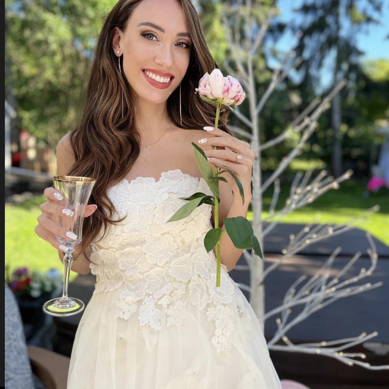 BHLDN Bryn Dress - Elegant Floral Lace Wedding Gown for Brides & Bridesmaids | Perfect for Outdoor Ceremonies & Garden Weddings