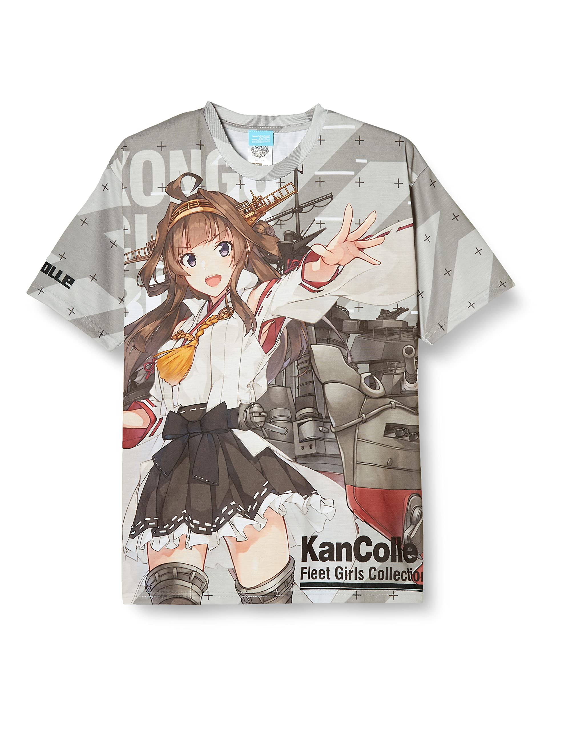 Kantai Collection Kongo Kai-II HEI Anime T-Shirt - Double Sided Graphic Tee for Cosplay & Casual Wear | Size M | Perfect for Anime Fans & Convention Outfits