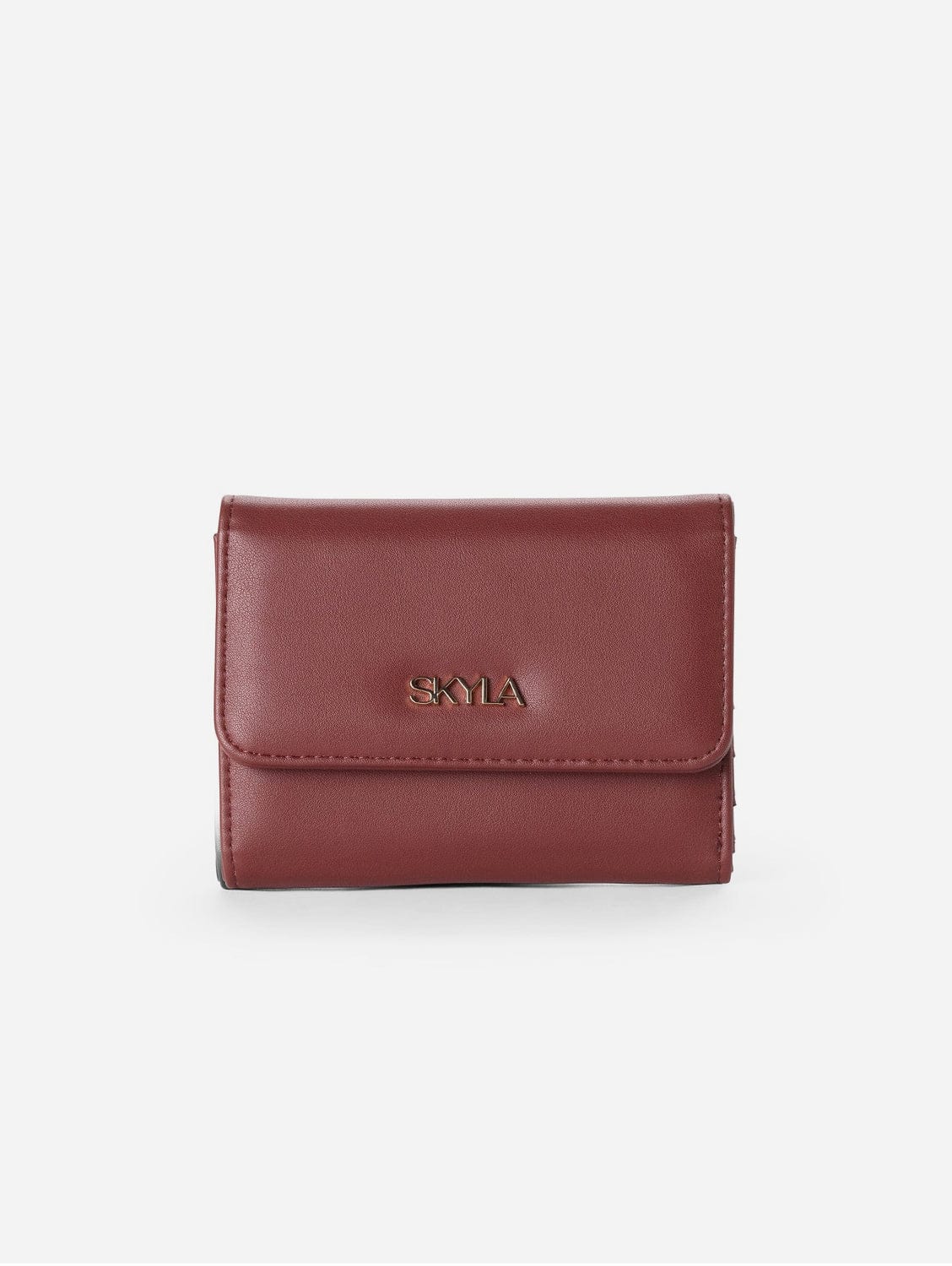 Eli Vegan Leather Wallet for Men & Women | RFID Blocking | Slim Bifold Design | Auburn Color | Perfect for Everyday Use, Travel & Gifting