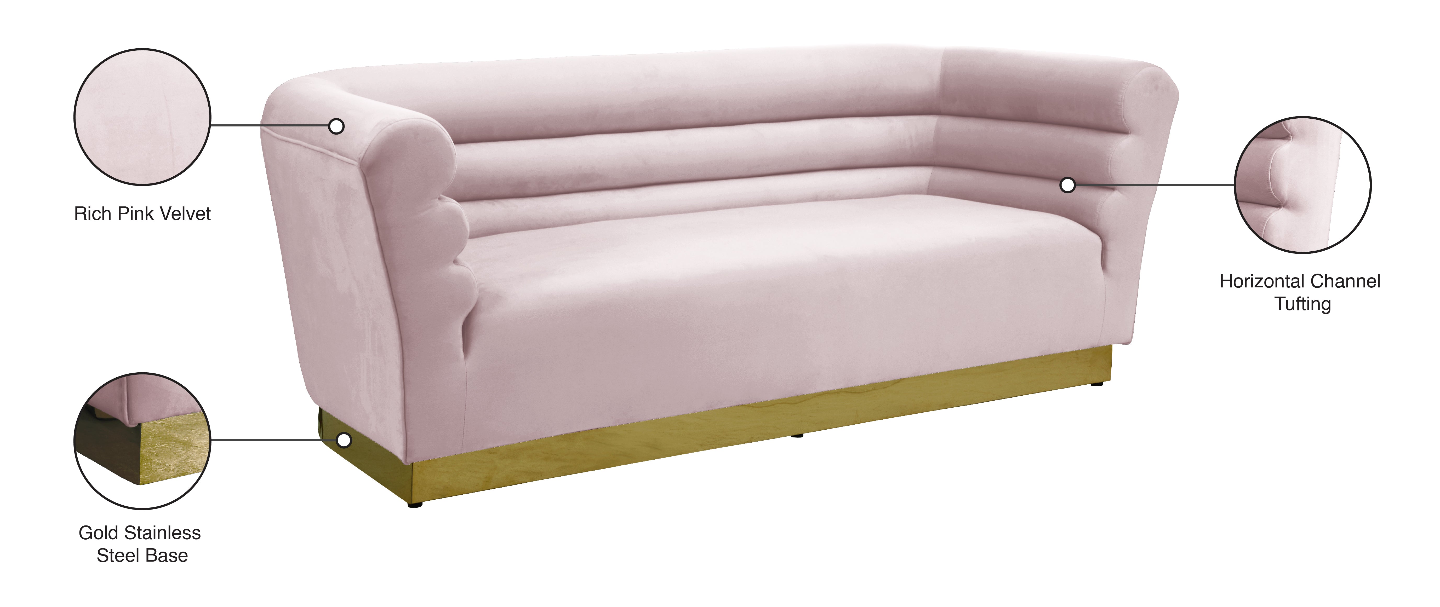 Luxury Bellini Velvet Sofa - Modern Plush Upholstered Couch for Living Room, Lounge & Home Decor - Soft Comfortable Sectional Sofa for Apartment, Dorm or Office