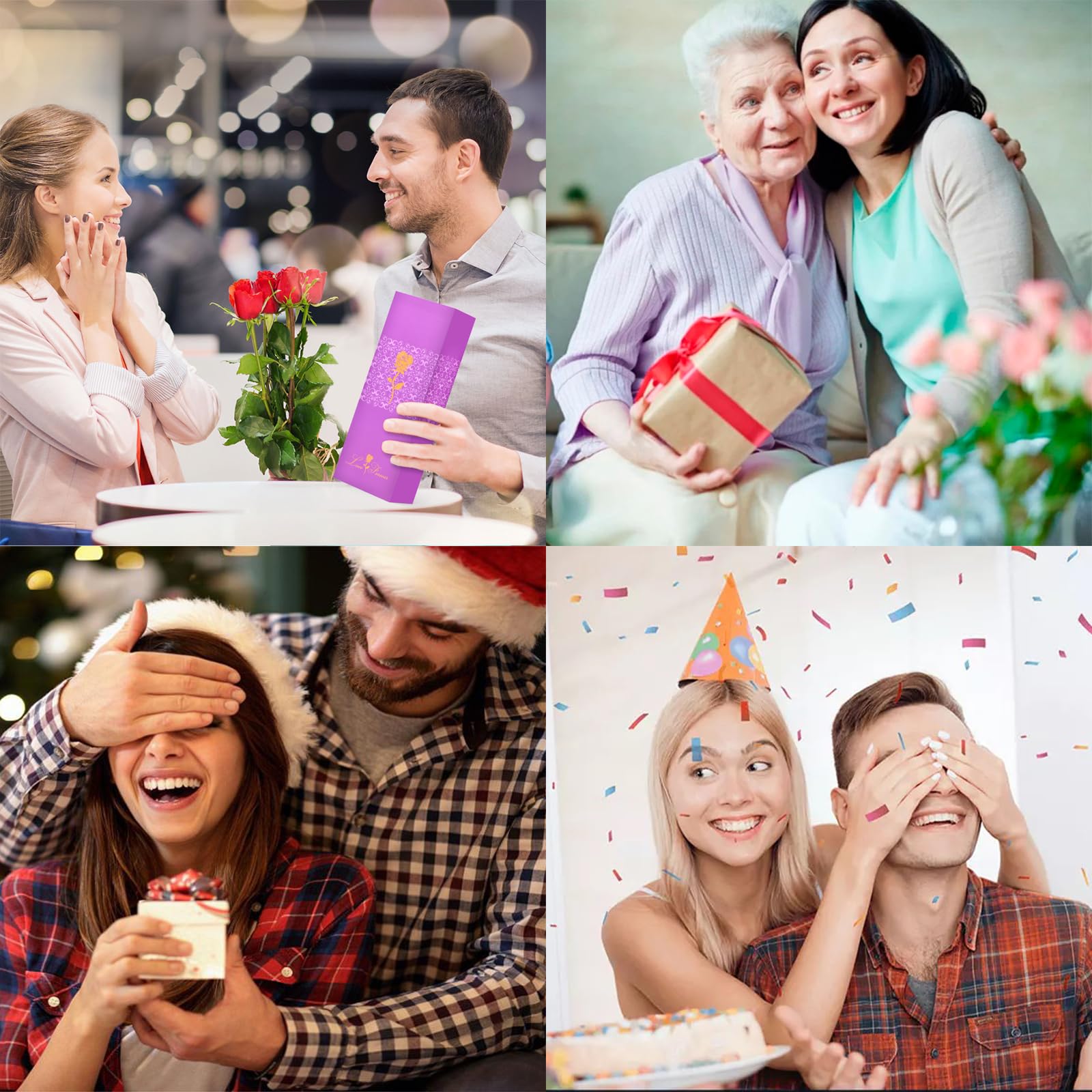 Unique Tmacker Gifts for Mom - Thoughtful Presents from Daughter, Son, Husband for Mother's Day, Christmas, Valentine's, Birthday & Anniversary - Artificial Rose Flowers for Wife, Grandma, Sister & Her - Perfect for Home Decor, Office Desk, or Special Occasions