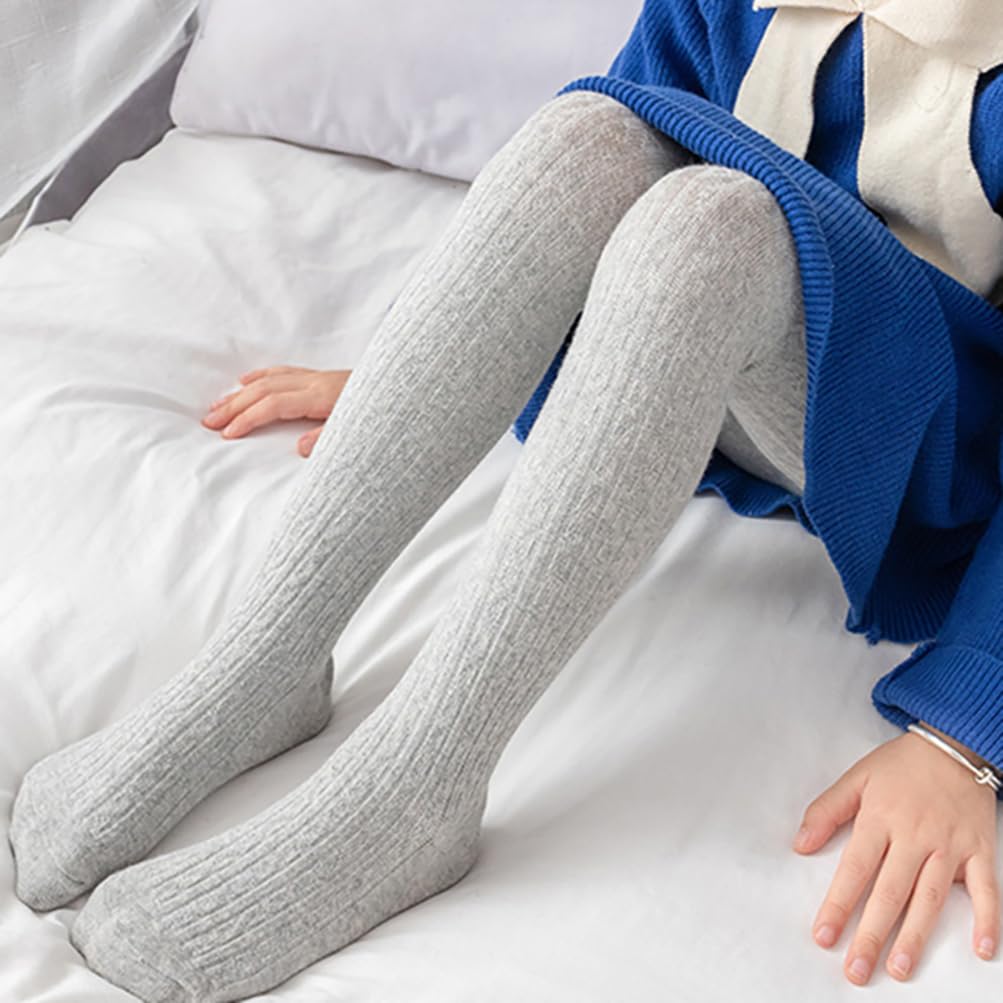 Bafeicao 3/4/5 Pack Baby Girls Cable Knit Tights - Soft Cotton Leggings & Stockings for Toddlers - Perfect for Winter, Playdates & School Outfits