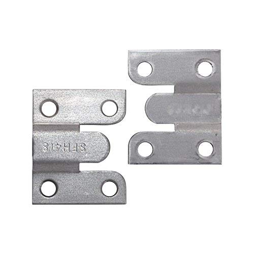 Heavy Duty Interlocking Flush Mount Z Clip Bracket - 2 Pair for Secure Headboard & Picture Frame Installation - Perfect for Bedroom Furniture & Wall Decor
