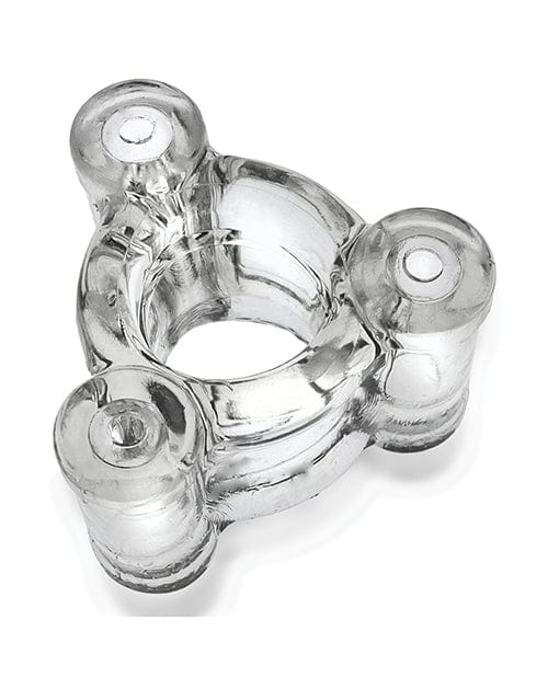 Oxballs Heavy Squeeze Ball Stretcher - Clear Silicone Testicle Weight for Men | Comfortable Stretching & Strength Training | Perfect for BDSM, Fitness & Intimacy Enhancement
