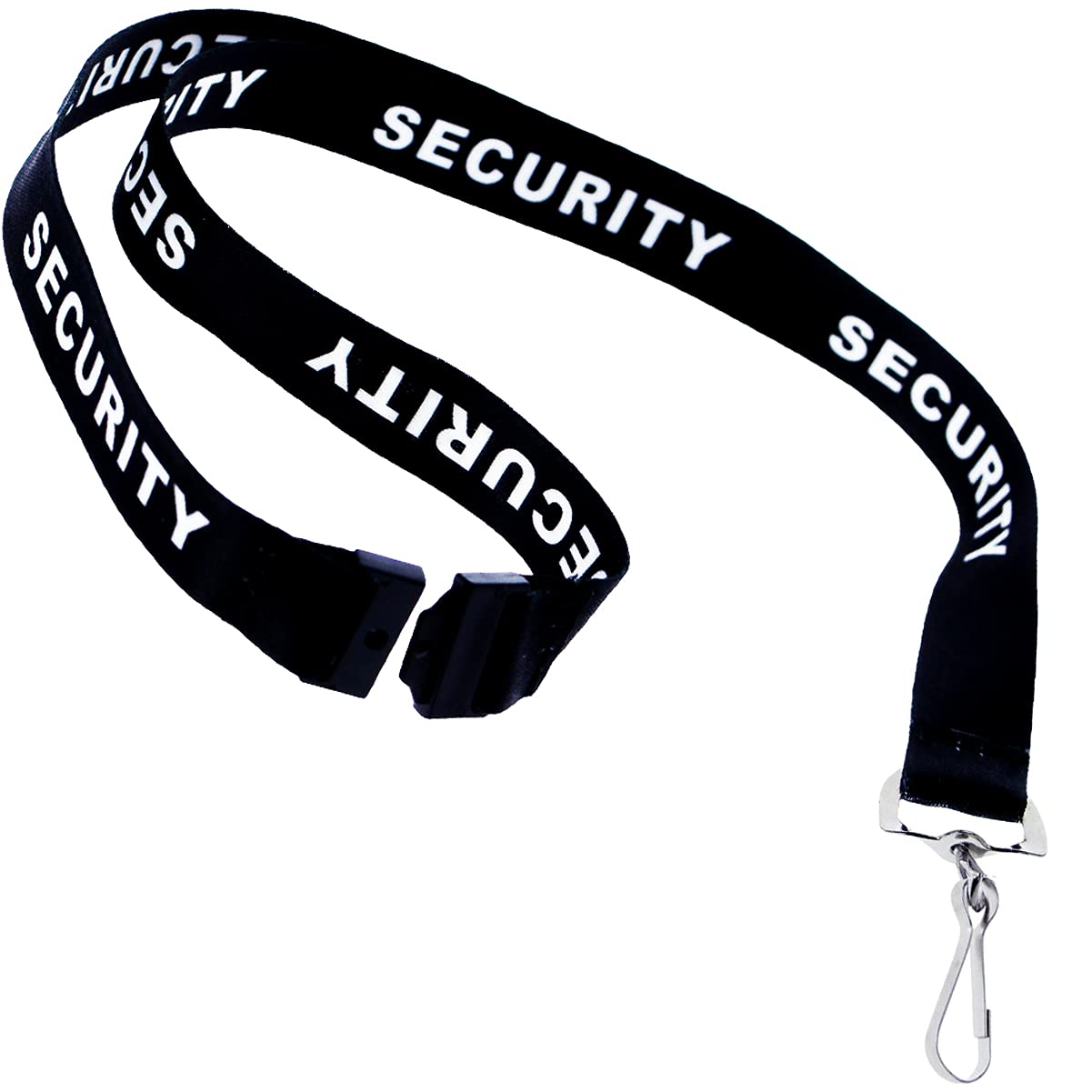 100 Pack Bulk Security Lanyards with Breakaway Safety Clasp & Metal Clip - ID Badge Holder Neck Strap for Security, Hospital & Office Staff - Durable Keychain for Work, Events & Conventions