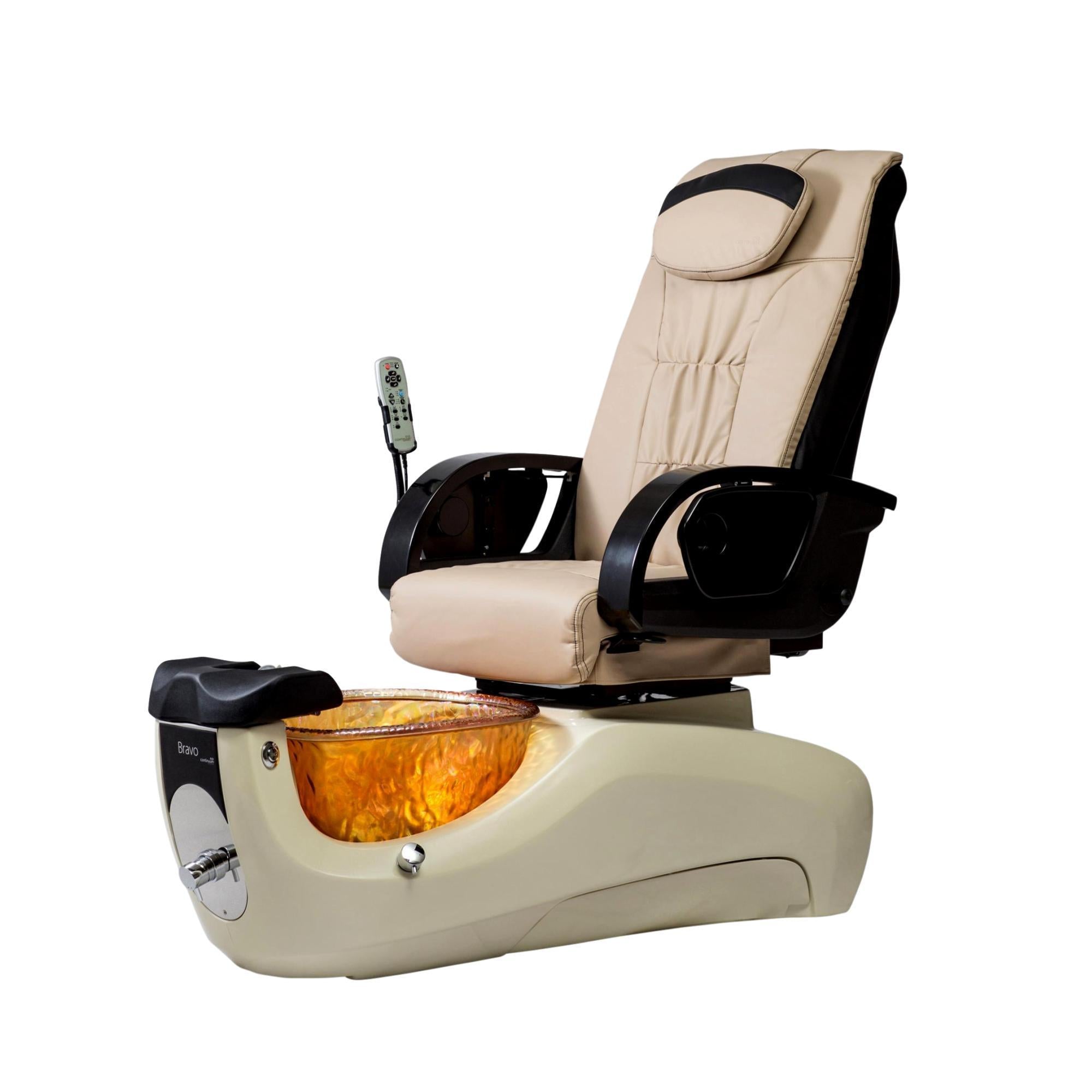 Premium Continuum Bravo Pedicure Chair - Professional Salon Spa Pedicure Station with Adjustable Backrest & Massage Function - Perfect for Nail Salons, Spas & Beauty Clinics