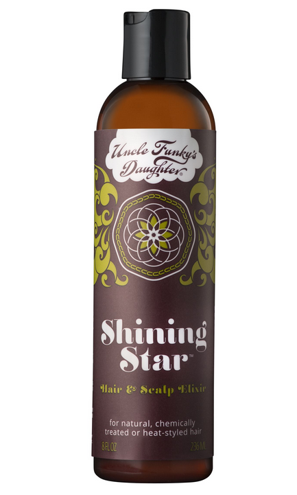 Uncle Funky's Daughter Shining Hair & Scalp Elixir 6 Oz - Natural Hair Growth Oil for Curly, Coily & Wavy Hair - Hydrating & Nourishing Treatment for Dry Scalp - Perfect for Daily Use & Styling