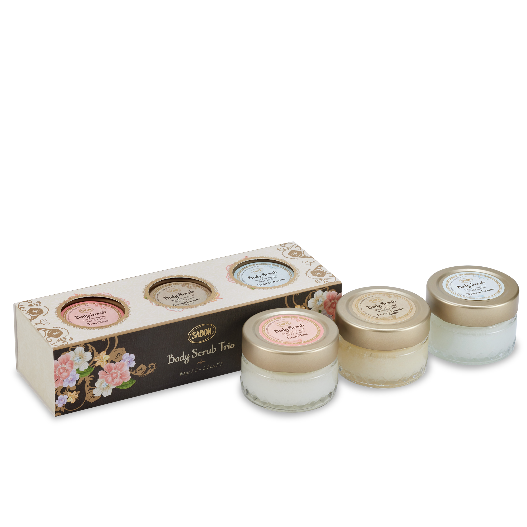 Next Generation Mini Body Scrub Trio Set - Exfoliating & Moisturizing for Smooth Skin | Perfect for Shower, Spa & Travel Skincare Routine