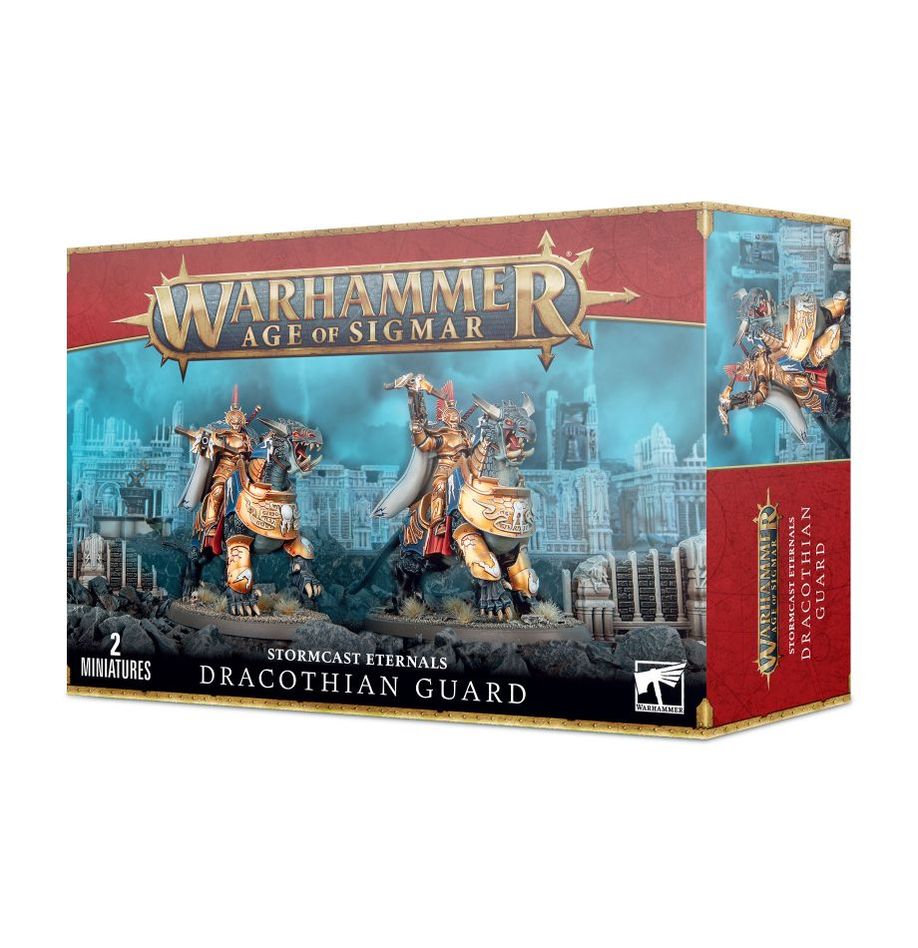 Age of Sigmar Stormcast Eternals: Dracothian Guard Miniatures - Epic Fantasy Wargaming Set for Tabletop Battles & Collectors
