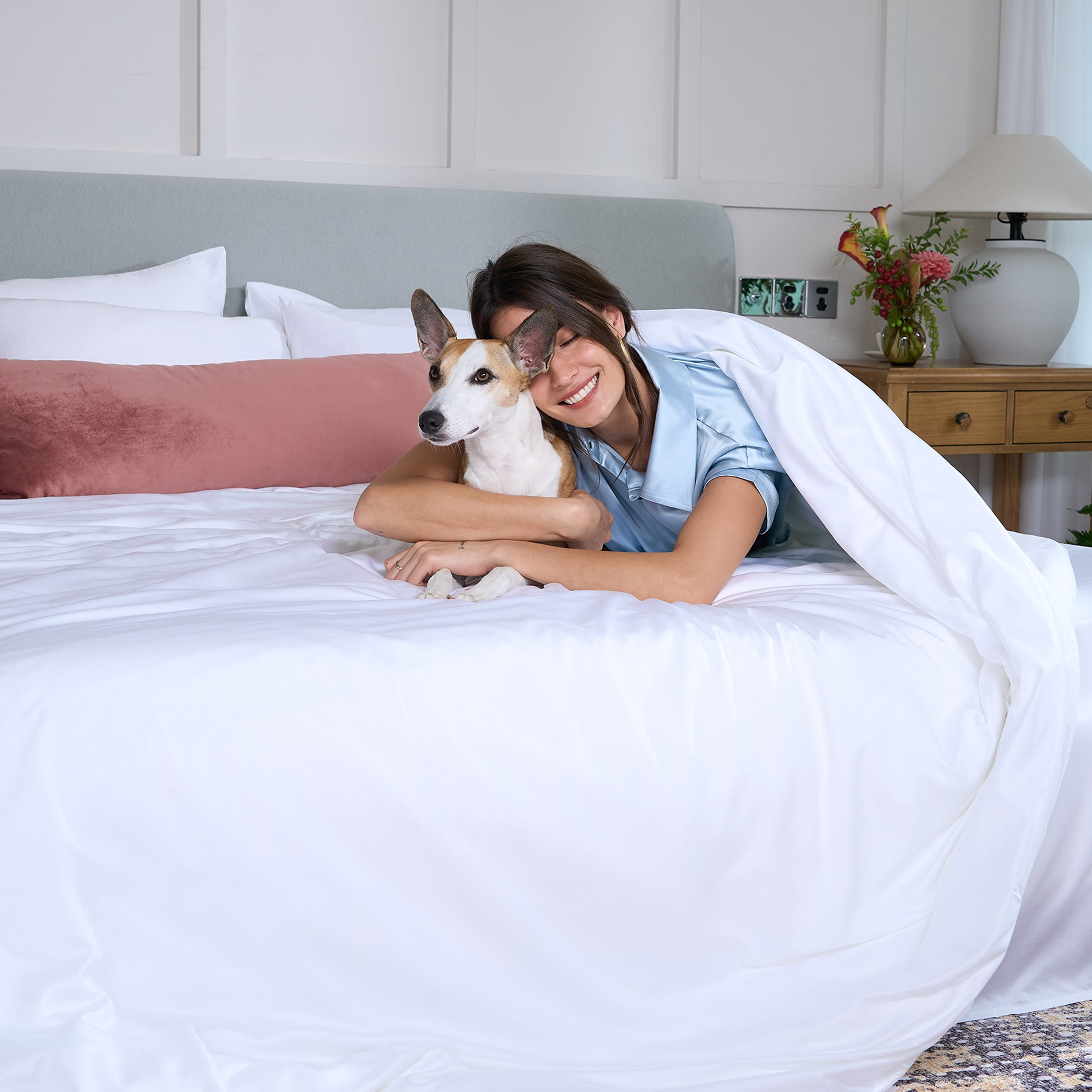 FURRFREE Bamboo Duvet Cover - Pet Hair Repellent Bedding for Dogs & Cats - Hypoallergenic & Breathable - Perfect for Allergy Sufferers & Pet Owners - Cozy Home & Bedroom Decor