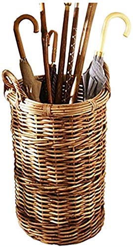 Rattan Umbrella Stand - Creative Storage Bin for Sundries, Laundry, and Toys - Home Organization Solution - Perfect for Entryway, Bathroom, and Kids' Room Storage