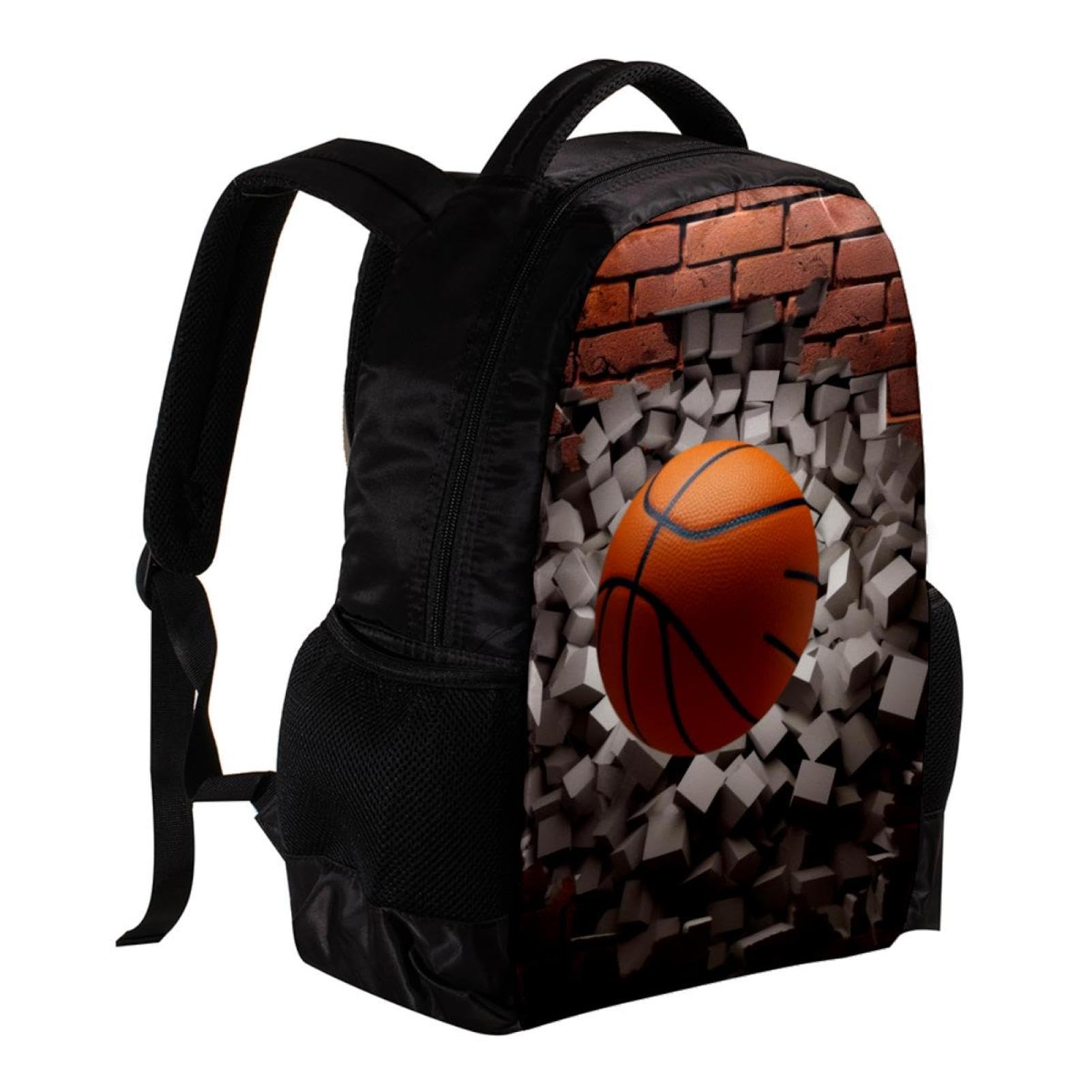 Stylish Unisex Travel Backpack - Durable & Lightweight for Women & Men | Perfect for Hiking, Gym & Daily Commute | Basketball Inspired Abstract Design