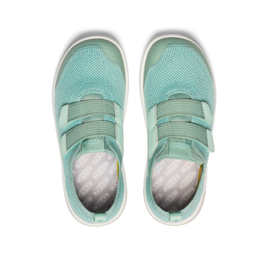 KNX Knit Double Strap Big Kids' Sneakers - Granite Green/Lichen | Comfortable & Durable Shoes for School, Play & Everyday Wear