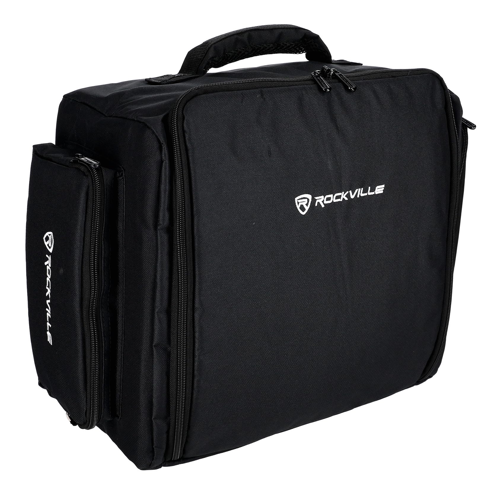 Rockville RockPAR50 LED RGB Par Can DMX DJ Stage Lighting - 6 Pack with Backpack for Club, Concert, and Event Wash Lighting
