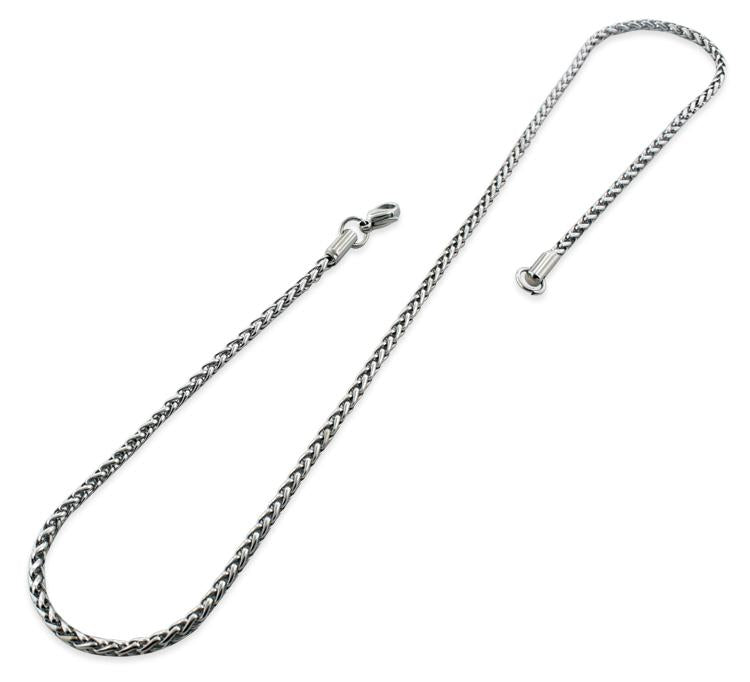 3MM Stainless Steel Spiga Chain Necklace for Women - Durable & Hypoallergenic Jewelry for Everyday Wear, Gift Giving & Special Occasions