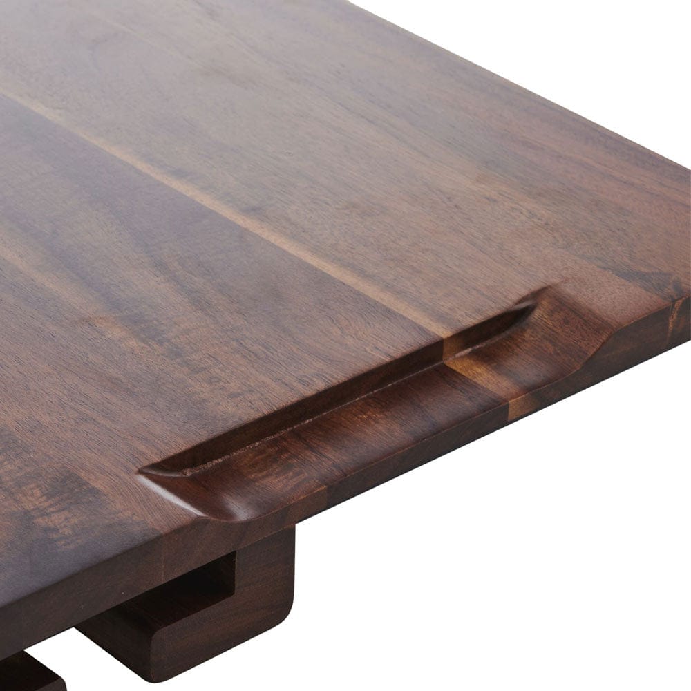 Premium Wooden Serving Tray for Wine & Charcuterie - Elegant Cheese Board with Handle for Entertaining, Dinner Parties & Gifts