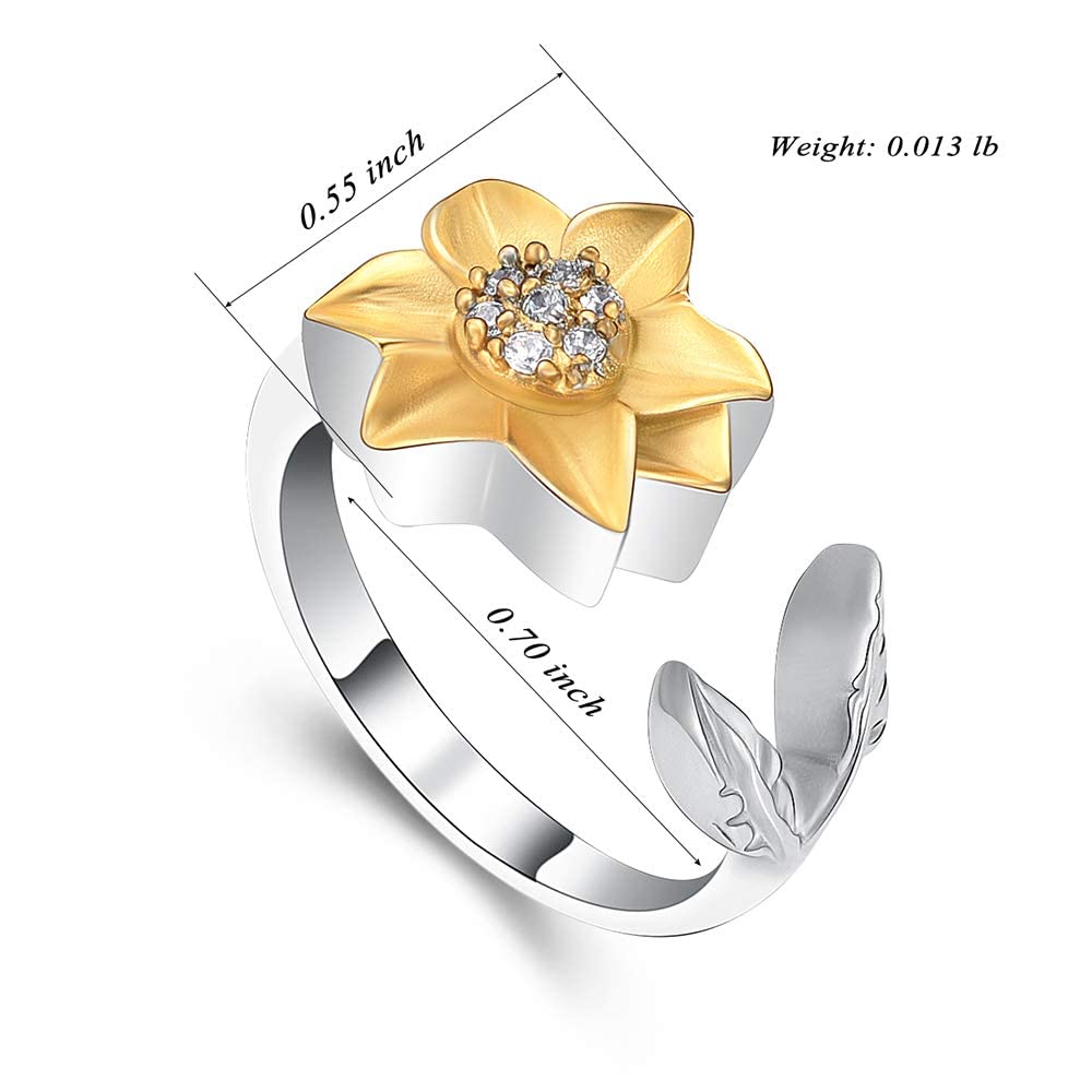 **Cremation Jewelry for Ashes - Memorial Urn Necklace, Ring & Bracelet Set - Daisy & Sunflower Design - Keepsake Funeral Jewelry for Loved Ones - Perfect for Remembrance & Special Occasions**