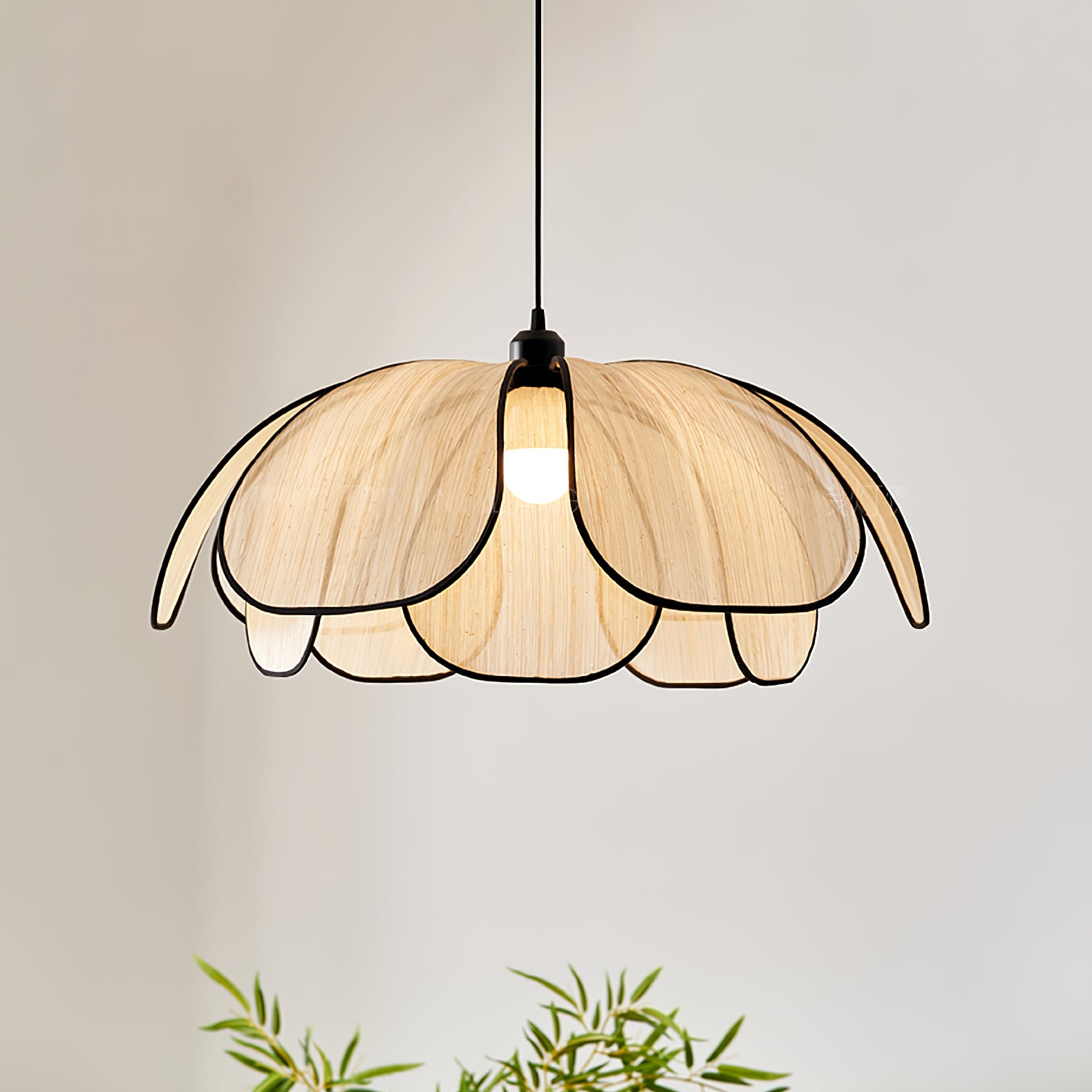 Blossom Leaf Pendant Lamp - Modern Floral Ceiling Light Fixture for Living Room, Bedroom, Dining Room & Kitchen Decor