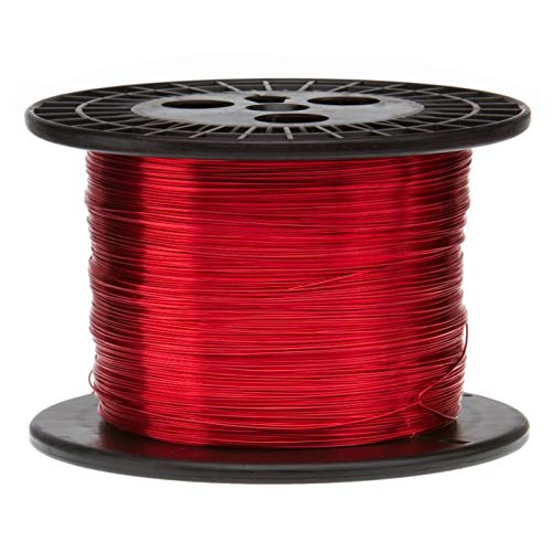 17 AWG Enameled Copper Magnet Wire - Heavy Build, 2.5 lb Spool (394 ft Length, 0.0482