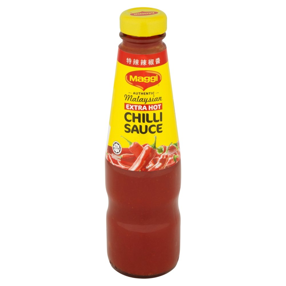 Maggi Chilli Sauce Extra Hot 320g (Pack of 6) - Spicy Chili Sauce for Cooking, Dipping & Asian Cuisine - Perfect for Noodles, Stir Fry & BBQ