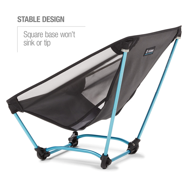 Helinox Ground Chair - Lightweight Portable Camping Chair for Hiking, Backpacking & Outdoor Adventures - Perfect for Beach, Picnic, and Festival Use