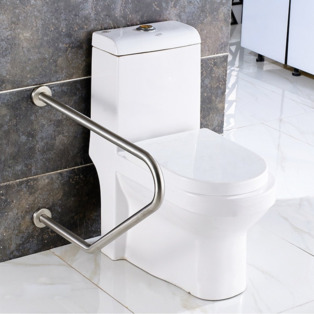 Stainless Steel Grab Bar Handrail for Toilet, Bathtub & Shower - 304 Steel Bathroom Safety Handle with Sand Light Finish - Non-Slip Support for Elderly & Disabled - Ideal for Home, Hospital & Senior Care Facilities