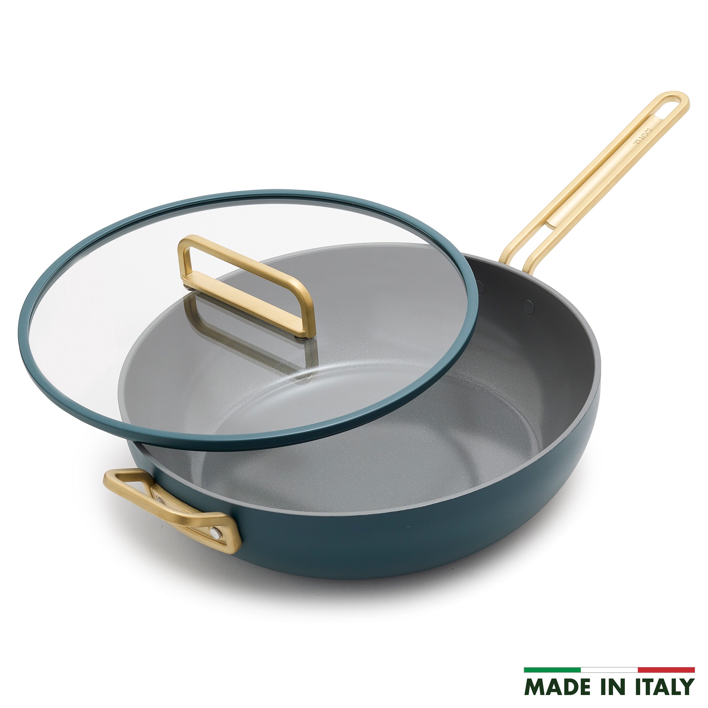 Stanley Tucci™ Ceramic Nonstick 6.5 Quart Essential Stanley Pan - Venetian Teal | Premium Cookware for Healthy Cooking | Perfect for Frying, Sautéing & Baking
