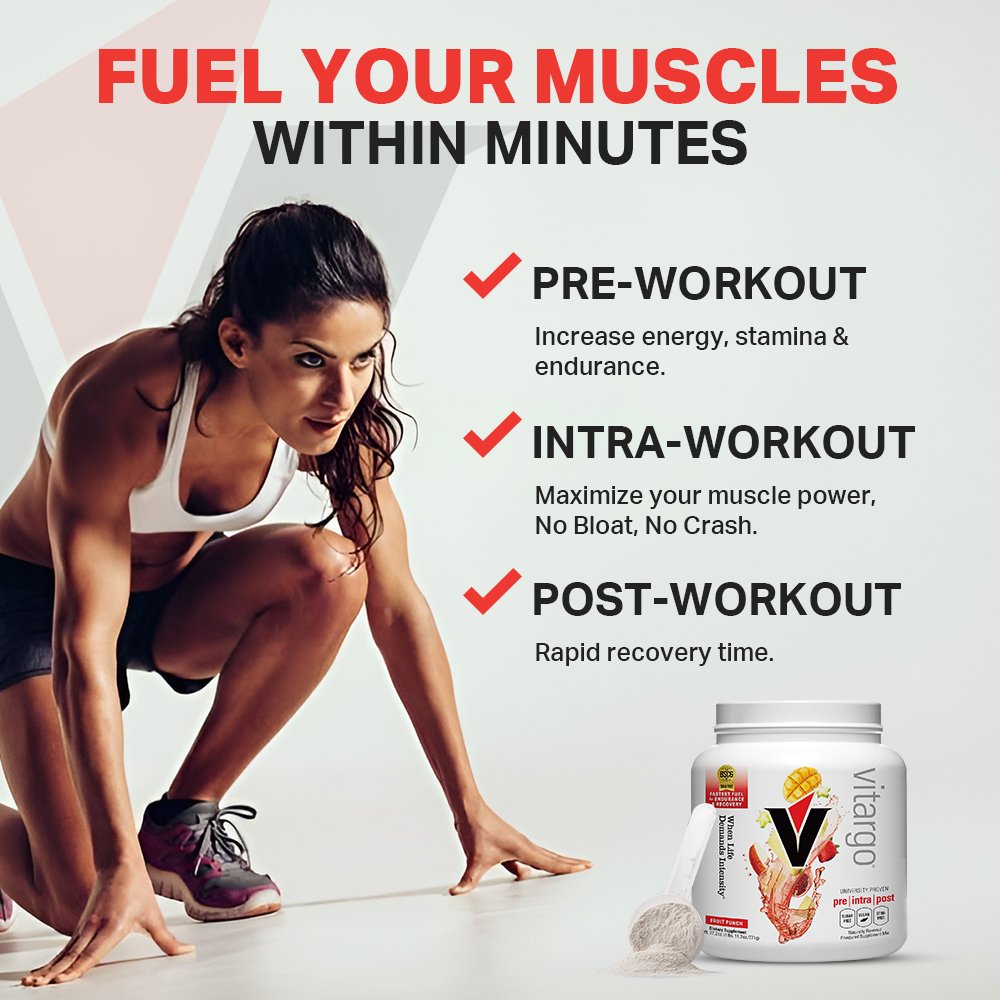 Vitargo Fast-Absorbing Carbohydrate Powder for Workout Recovery & Endurance - Ideal for Athletes, Bodybuilders & Fitness Enthusiasts