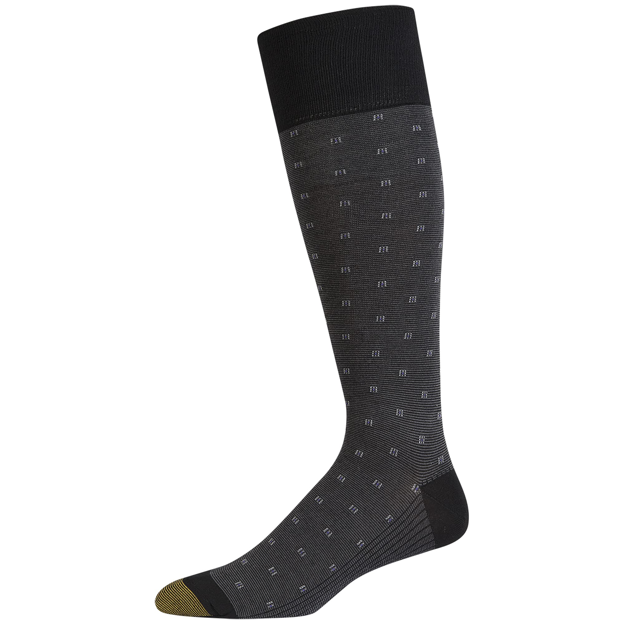 Premium GOLDTOE Men's Over-The-Calf Dress Socks - 3-Pack for Business & Formal Wear - Comfortable & Durable Office, Wedding & Special Occasion Socks