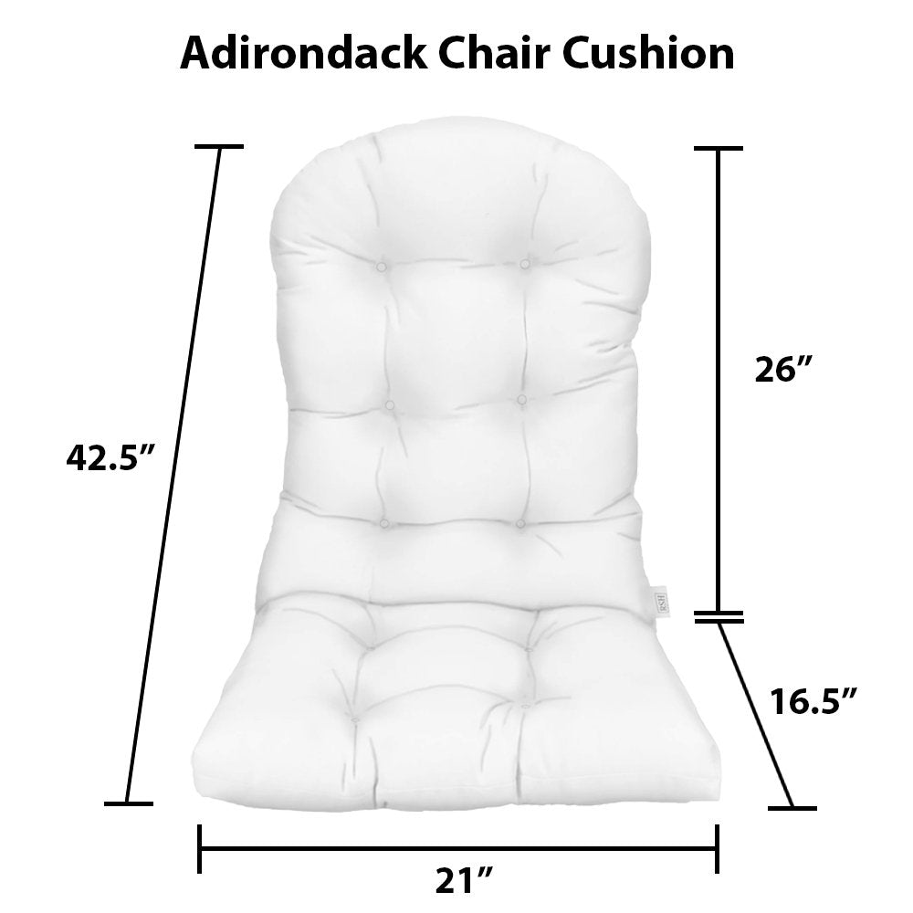 Sunbrella Designer Fusion Posh Tufted Adirondack Chair Cushion - Waterproof Outdoor Patio Furniture Cushion for Poolside, Garden & Deck - Comfortable & Weather-Resistant Seat Cushion