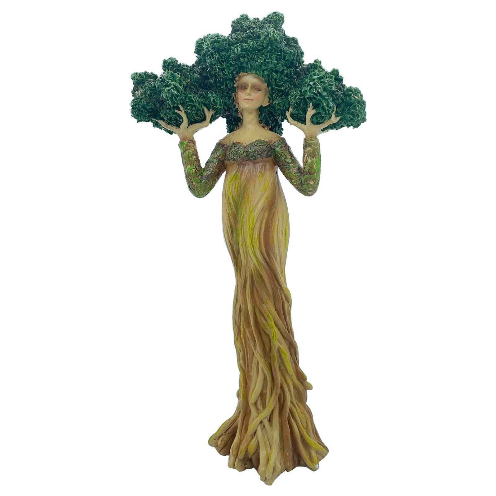 Spring Mother Earth Art Statue - Handcrafted Resin Figurine for Home & Office Desk Decor | Perfect for Spring Decorations, Meditation Spaces & Nature-Themed Gifts