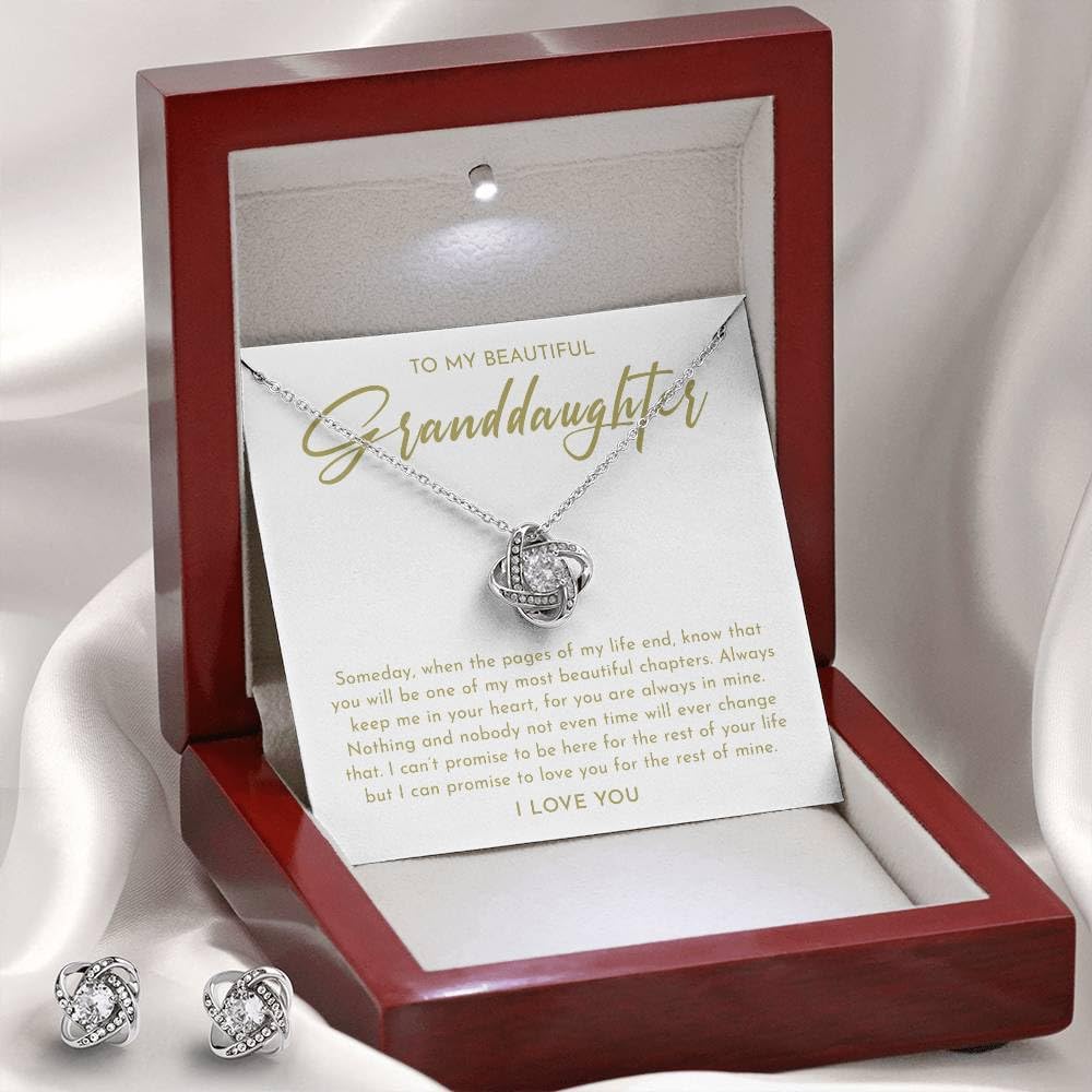 Personalized Granddaughter Necklace - Heartfelt Gift from Grandparents, Birthday Jewelry for Granddaughters - Perfect for Birthdays, Graduation & Special Occasions