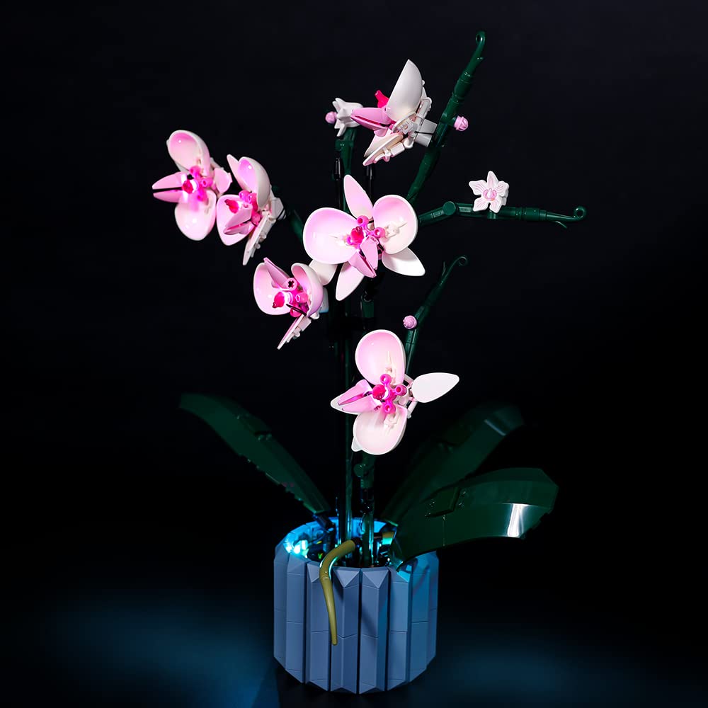 Orchid 10311 LED Lighting Kit for Lego Building Blocks - Decorative Plant Model Light Set (Lego Set Not Included) - Perfect for Home Decor, Gift Ideas & Lego Enthusiasts