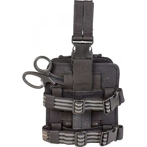 NAR CCR Medic Leg Rig (Black) - Tactical Medical Pouch for First Aid & Emergency Response - Perfect for EMT, Military, and Outdoor Survival Gear