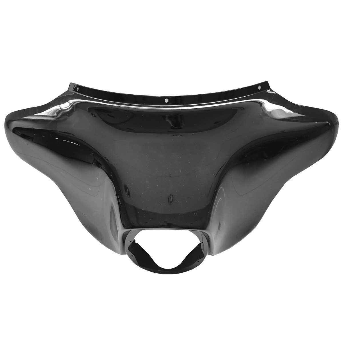 Black Front Outer with Inner Batwing Upper Fairing Cowl for 1996-2013 Harley Davidson Touring Electra Glide, Street Glide & Trike Models | Motorcycle Wind Protection & Custom Styling Upgrade