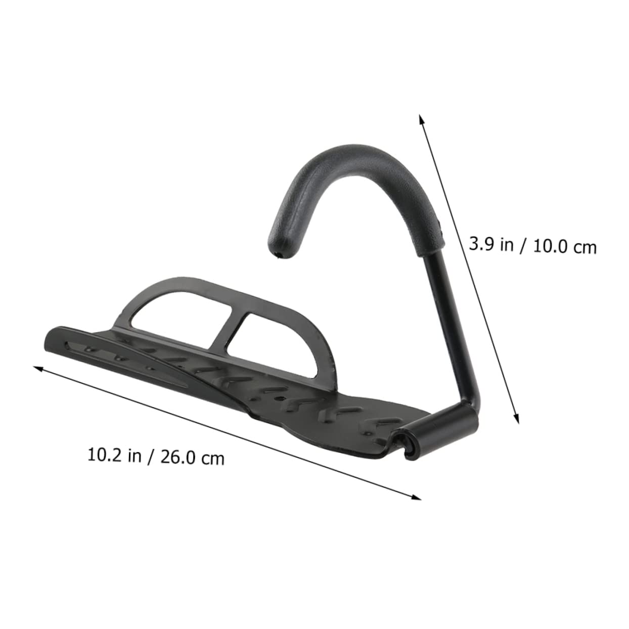 WHAMVOX 3-Pack Black Bike Wall Hooks - Heavy Duty Steel Bike Storage Rack with Scratch-Resistant Coating for Garage, Basement & Apartment Organization | Space-Saving Bicycle Mount for Indoor Cycling Equipment Storage