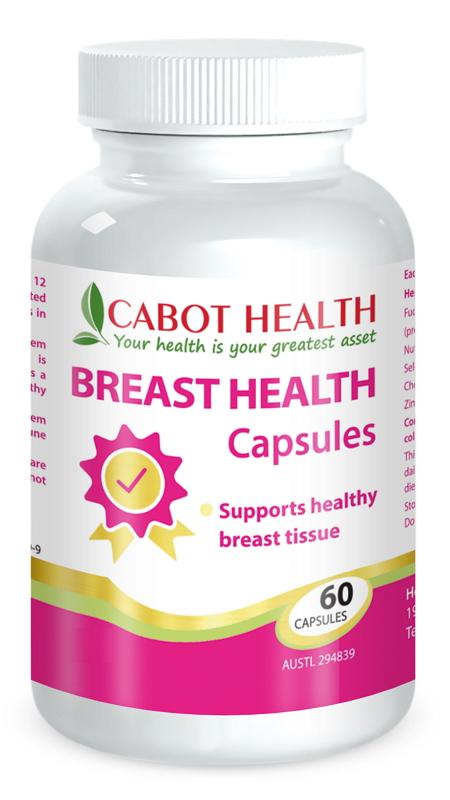 Cabot Health Breast Health Supplement for Women - Natural Support for Breast Wellness & Hormonal Balance - Ideal for Daily Use & Women's Health Maintenance