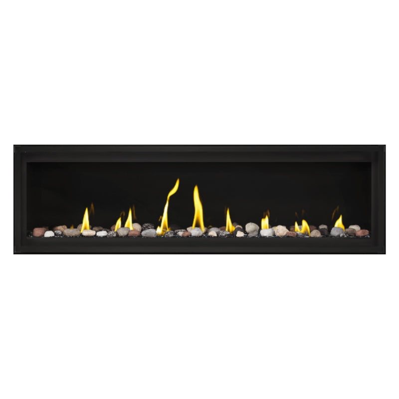 Napoleon Luxuria 62 Linear Direct Vent Gas Fireplace - LVX62NX 1 | Modern Home Heating Solution for Living Rooms & Patios | Energy Efficient Indoor/Outdoor Fireplace